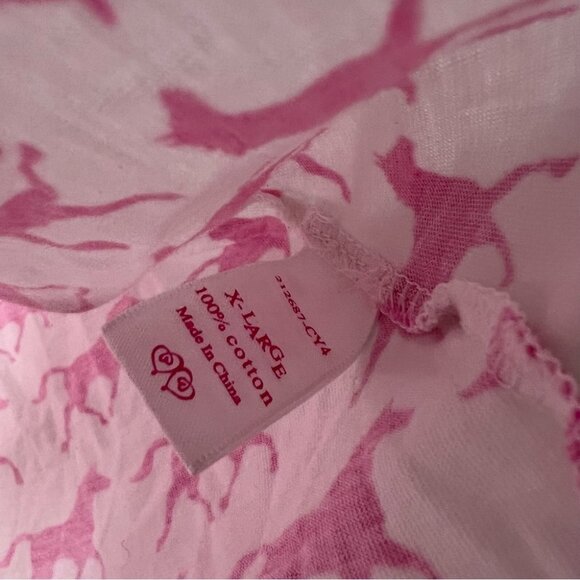 Victoria secret tshirt sport club horses racing bow ribbon π pearls rhinestone - Picture 9 of 9